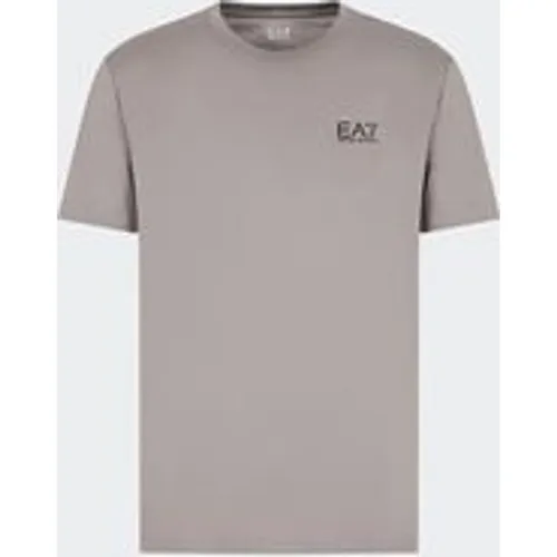 EA7 Emporio Armani Men's Pima Cotton Core Identity T-shirt in Grey Flannel