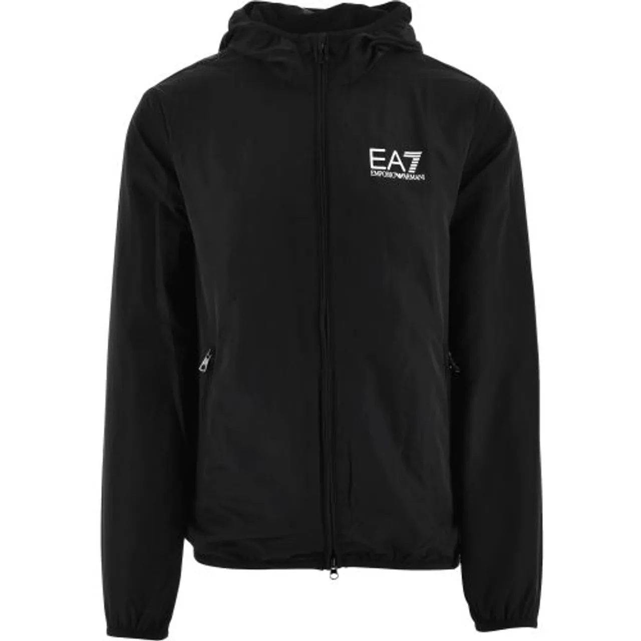 EA7 Mens Black Black Identity Jacket