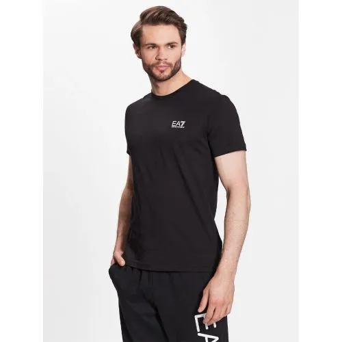 EA7 Mens Black Short Sleeve Logo T-Shirt