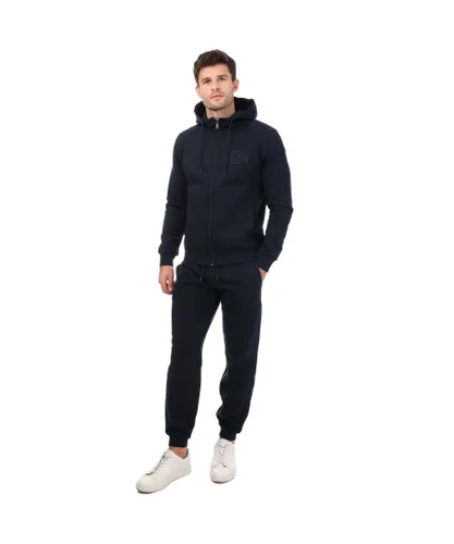 EA7 Mens Emporio Armani Core ID Cotton-Blend Tracksuit in Navy