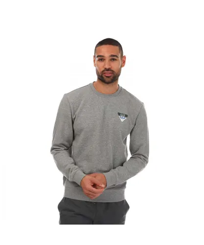 EA7 Mens Emporio Armani Sweatshirt in Grey Cotton