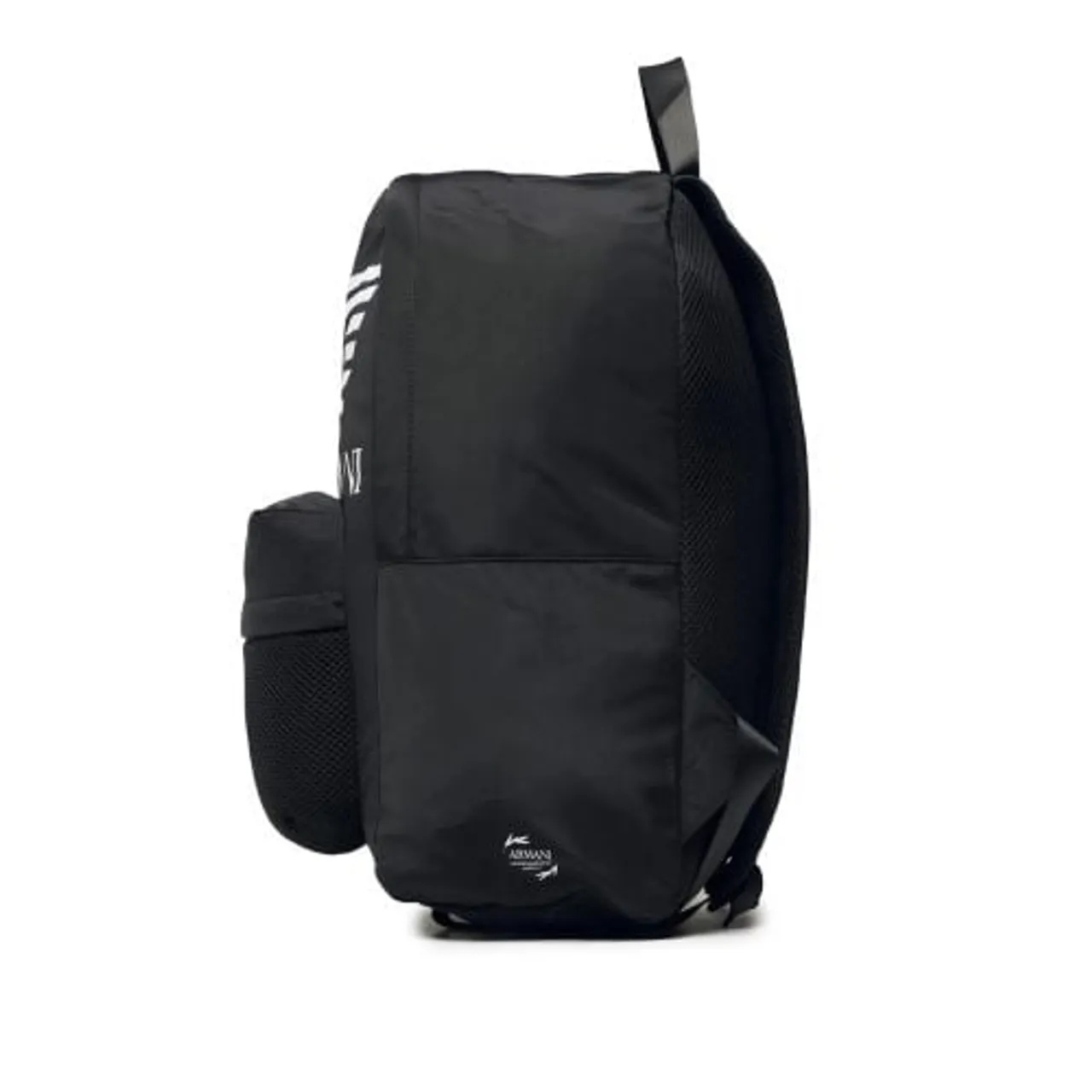 EA7 Unisex Black White Logo Backpack