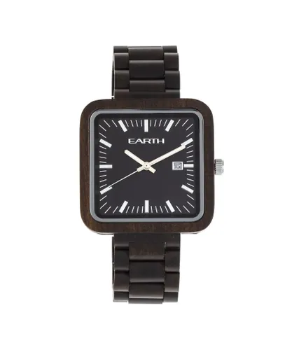 Earth Wood Unisex Berkshire Bracelet Watch w/Date - Brown - One Size