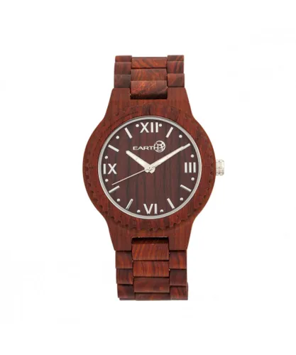 Earth Wood Unisex Bighorn Bracelet Watch - Red - One Size