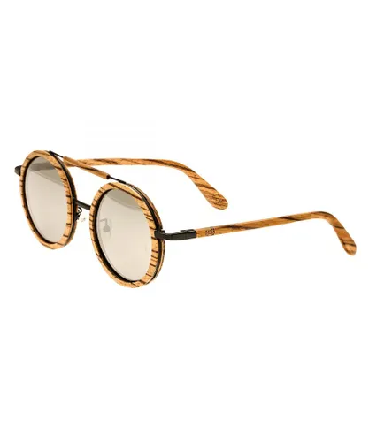 Earth Wood Unisex Bondi Polarized Sunglasses - Brown - One