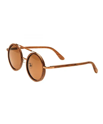 Earth Wood Unisex Bondi Polarized Sunglasses - Brown - One