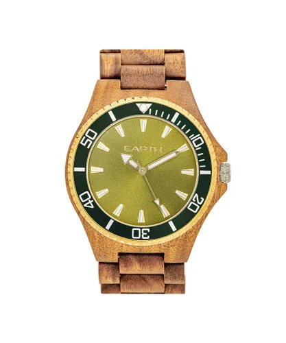 Earth Wood Unisex Centurion Bracelet Watch - Green - One Size