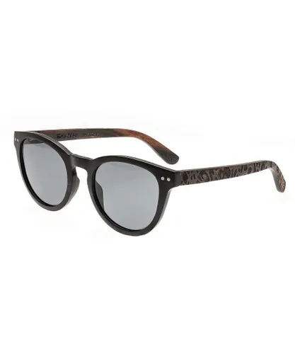 Earth Wood Unisex Copacabana Polarized Sunglasses - Black - One