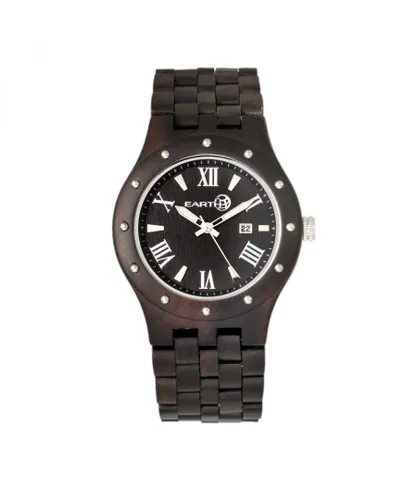 Earth Wood Unisex Inyo Bracelet Watch w/Date - Brown - One Size
