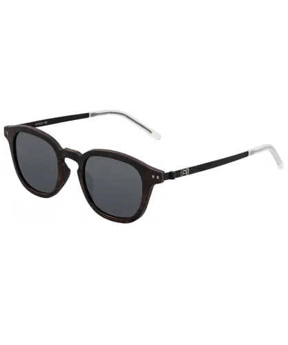 Earth Wood Unisex Kavaja Polarized Sunglasses - Black - One