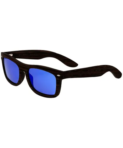 Earth Wood Unisex Maya Polarized Sunglasses - Blue - One