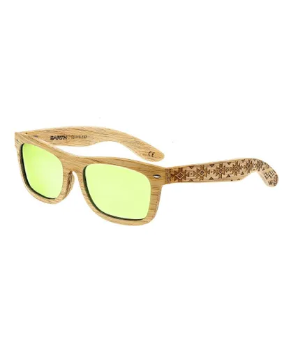 Earth Wood Unisex Maya Polarized Sunglasses - Yellow - One