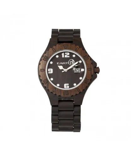 Earth Wood Unisex Raywood Bracelet Watch w/Date - Brown NA - One Size
