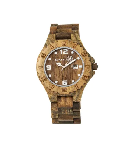 Earth Wood Unisex Raywood Bracelet Watch w/Date - Green - One Size