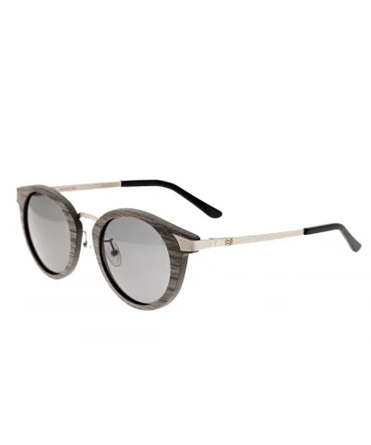 Earth Wood Unisex Zale Polarized Sunglasses - Grey - One