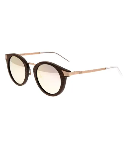 Earth Wood Unisex Zale Polarized Sunglasses - Rose Gold - One