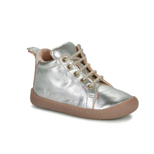 Easy Peasy  MY FLEXOO LACET  boys's Children's Shoes (High-top Trainers) in Silver