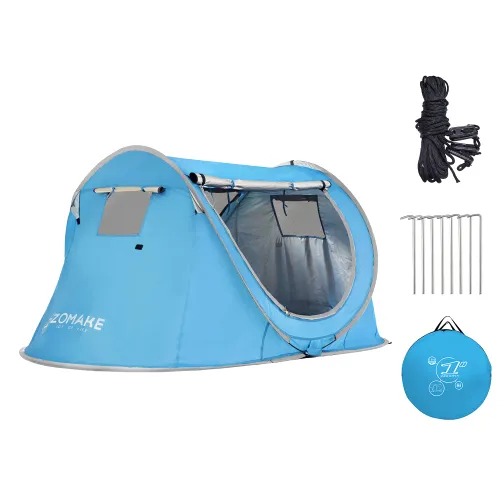 Easy Pop Up Tent 2 Person Waterproof Automatic Throw