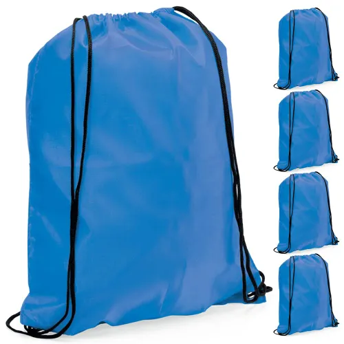 eBuyGB Pack of 10 Children's Nylon Drawstring Rucksack Bags