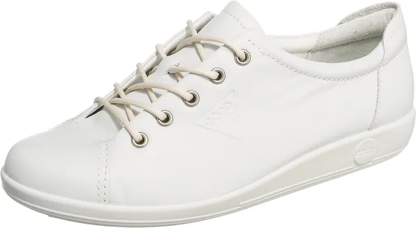 ECCO Soft 2.0, Casual Shoes Women’s, White (1007), 7.5 UK
