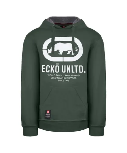 Ecko Unltd. Seraph Mens Green Hoodie - Dark Green Cotton
