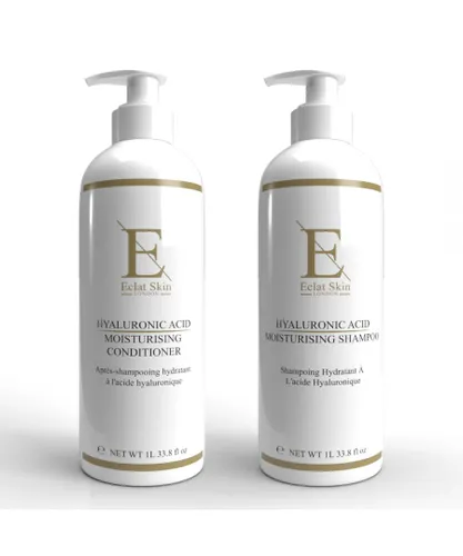 Eclat Skin London Hyaluronic Acid Moisturising Shampoo 1L + Conditioner 1L - One Size
