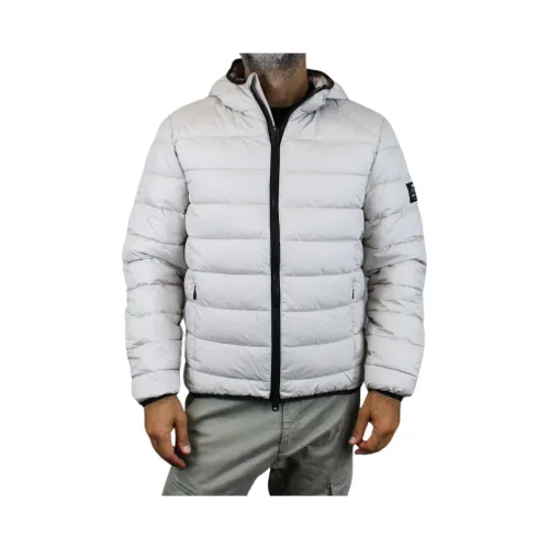 Ecoalf , Hooded Ice Jacket ,White male, Sizes: