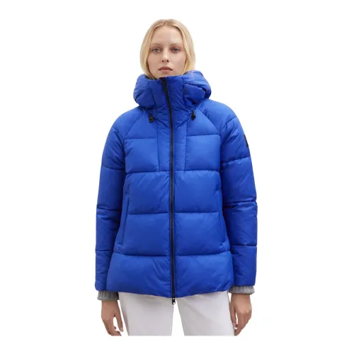 Ecoalf , Short Sapphire Blue Ecoalf Jacket ,Blue female, Sizes: