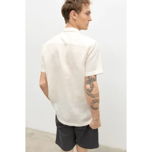 Ecoalf , Short Sleeve Shirts ,White male, Sizes: