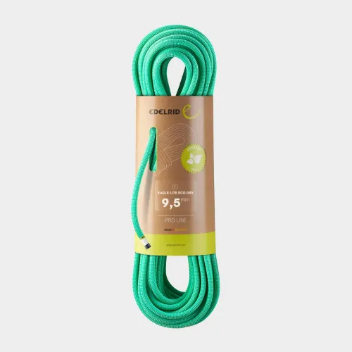 Edelrid Eagle Lite Eco Dry 9.5Mm Climbing Rope - Green, Green