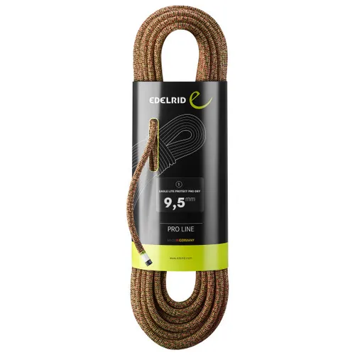 Edelrid - Eagle Lite Protect Pro Dry 9,5 mm - Single rope size 30 m, brown