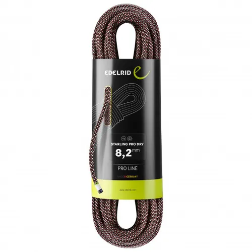 Edelrid - Starling Pro Dry 8.2 mm - Half rope size 50 m, grey