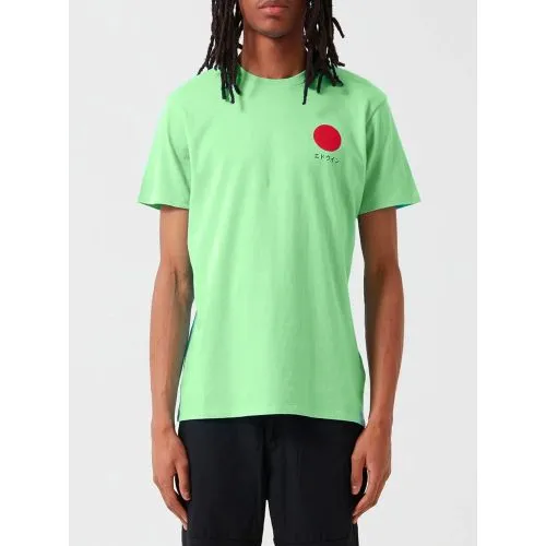 Edwin Mens Summer Green Garment Washed Japanese Sun T-Shirt