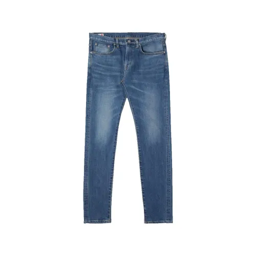 Edwin , Slim Tapered Jeans ,Blue male, Sizes: