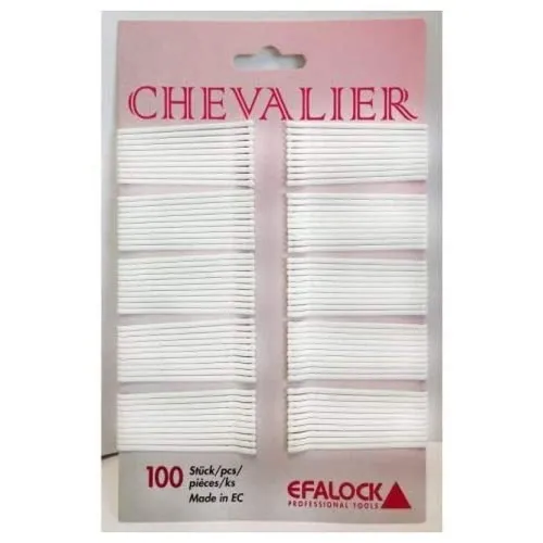 Efalock Chevalier 5 cm Hair Grips White (Pack of 100)