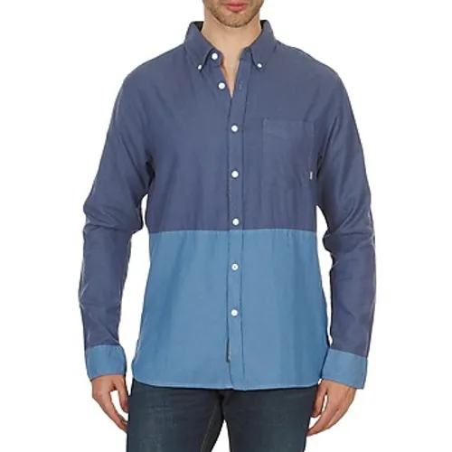 Element  BRENTWOOD  men's Long sleeved Shirt in Blue