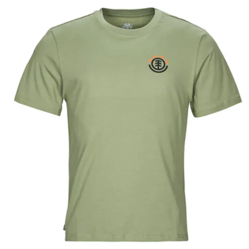 Element  HILLS SS  men's T shirt in Green