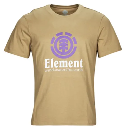 Element  VERTICAL SS  men's T shirt in Beige
