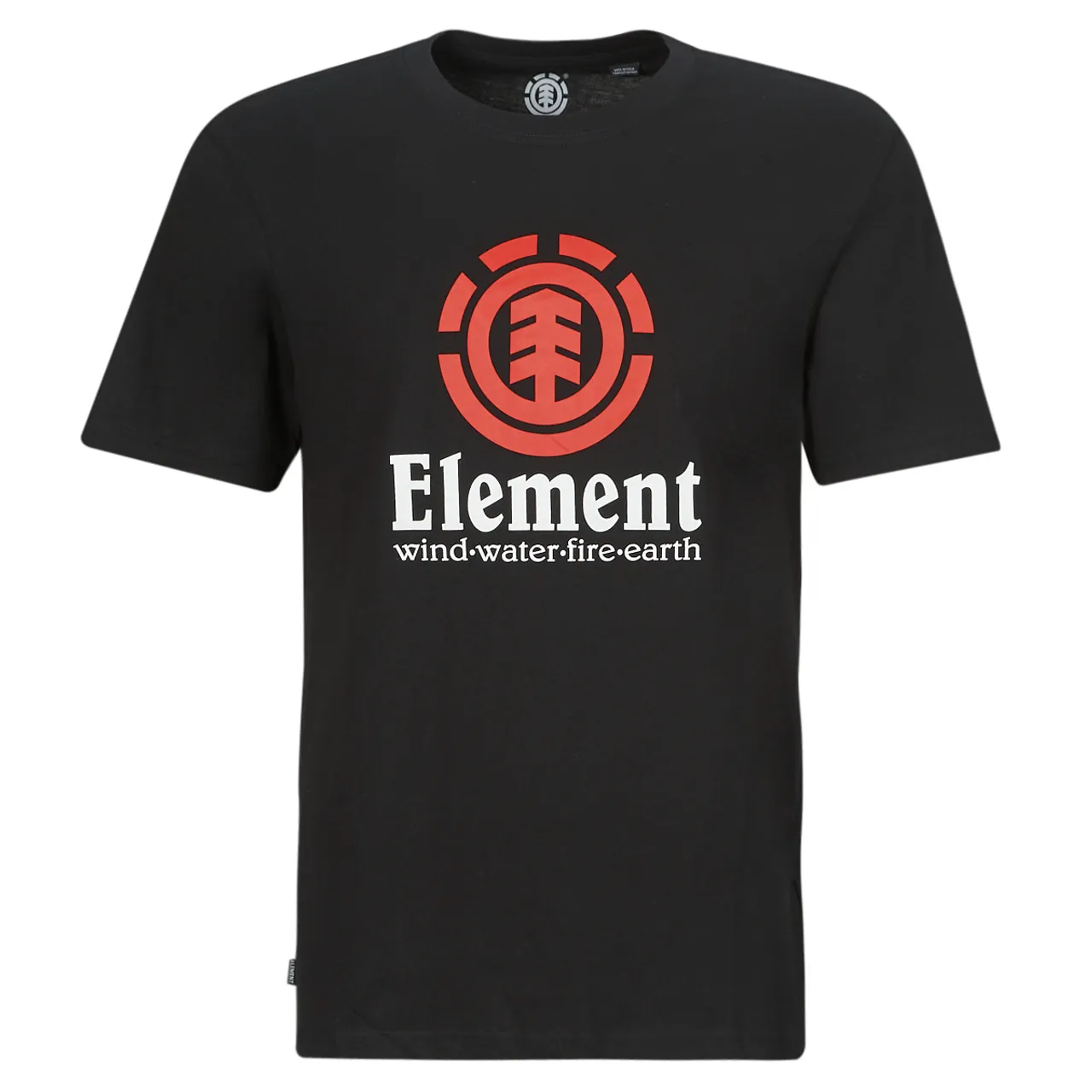 Element  VERTICAL SS  men's T shirt in Black