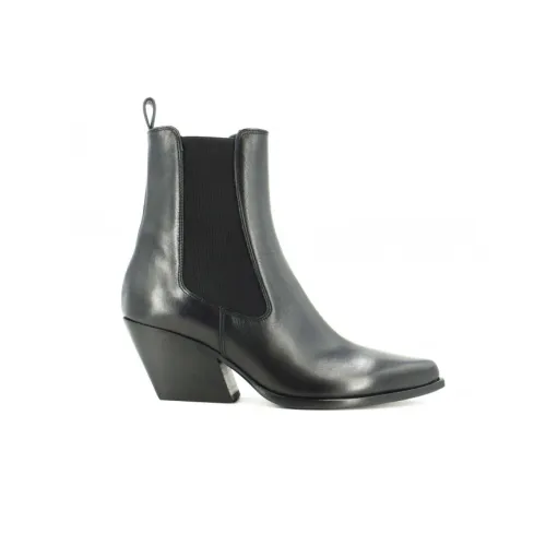 Elena Iachi , Leather Cowboy Boots ,Black female, Sizes: