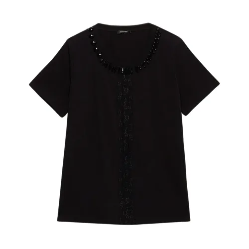 Elena Mirò , Jersey Shirt ,Black female, Sizes: