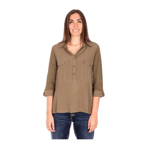 Elena Mirò , Jersey T-Shirt ,Green female, Sizes: