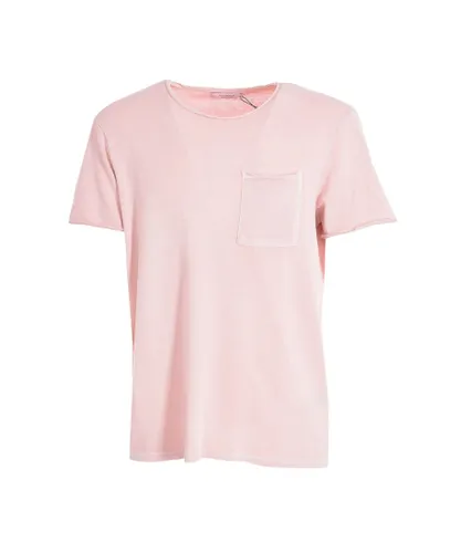 Eleven Paris ABDEL WoMens short sleeve round neck t-shirt 17S1TS01 - Pink Cotton