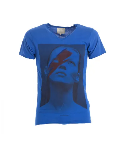 Eleven Paris Mens short sleeve round neck t-shirt 13S1LT001 - Blue Cotton