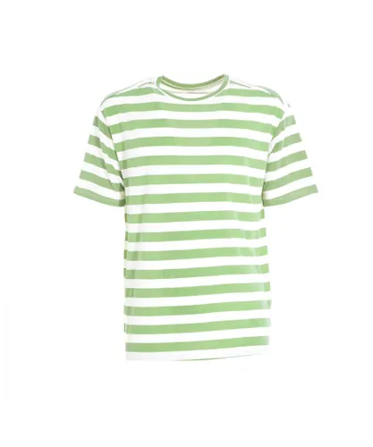 Eleven Paris Womens AZIZ round neck short sleeve t-shirt 17S1TS296 woman - Green Cotton