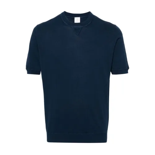 Eleventy , Blue T-shirts and Polos Maglia MM ,Blue male, Sizes: