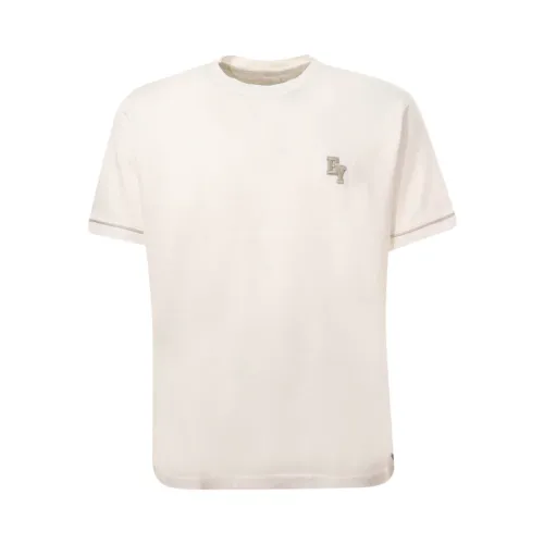 Eleventy , Eleventy T-shirts and Polos White ,White male, Sizes: