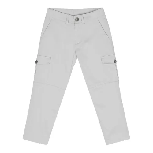 Eleventy , Grey Milano Trousers with Cargo Pockets ,Gray male, Sizes: