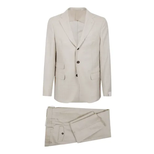Eleventy , Single Breasted Suit Pences Pants ,Beige male, Sizes:
