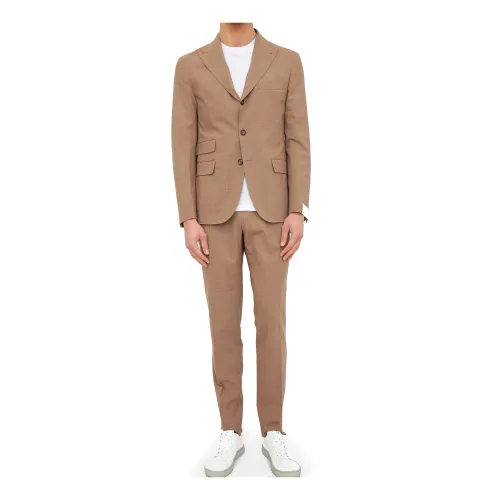 Eleventy , Suit ,Beige male, Sizes: